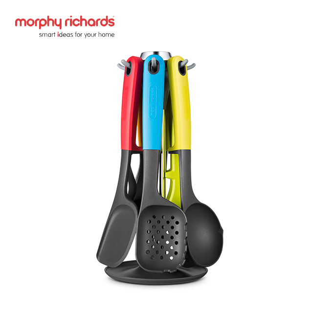 摩飞电器（Morphyrichards）多功能料理锅厨具硅胶耐高温炊具不粘锅多用途七件套MR1032